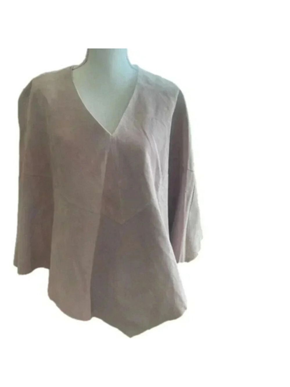 New Decoded Leather Blush Pink Women’s Poncho